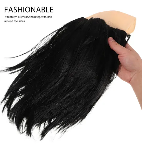 Peluca Calva Para Hombres: Realista, Para Cosplay