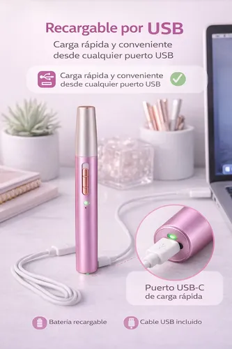 Depiladora Eléctrica 4 En 1 Recargable Usb Kit Facial Nariz