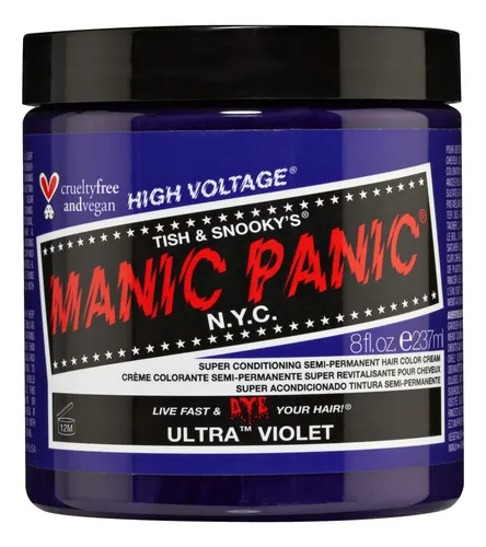 Tinte Para El Cabello Manic Panic Ultra Violet, Semipermanen
