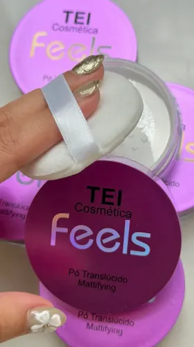 Polvo Traslúcido Tei Feels Matificante Con Borla 6grs Nuevo!