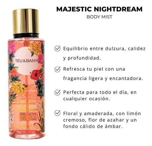 Locion Corporal Floral Teu & Bany Majestic Nightdream 250 Gr