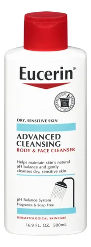 Limpiador Corporal Y Facial Eucerin Advanced 500 Ml
