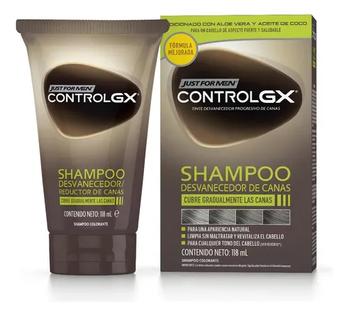 Shampoo Just For Men Control GX Cobertura de Canas 118ml