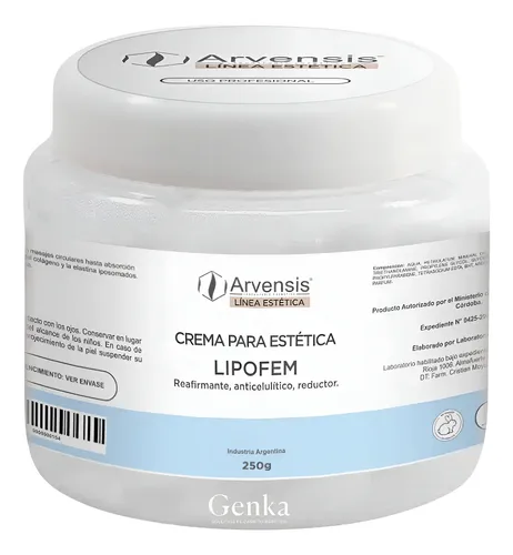 Crema Reafirmante Tensor Hidratante Lipo Fem 250gr Arvensis