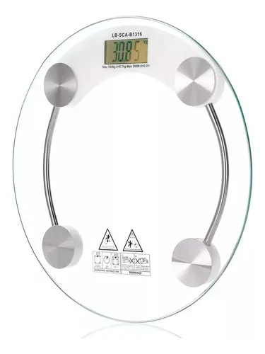 Balanza Digital Baño Personal 180 Kg Vidrio Templado