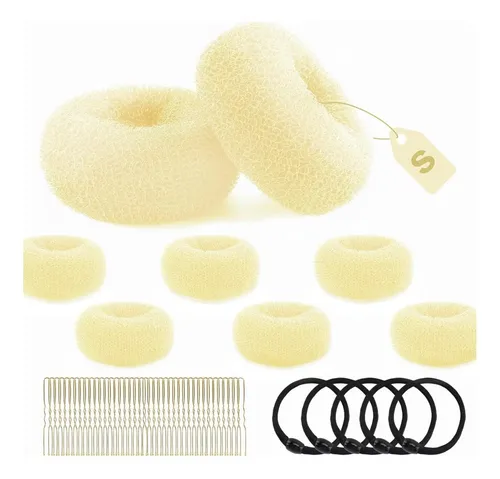 Hofason Kit De Moño Para Niñas 6pcs Beige 5.08cm