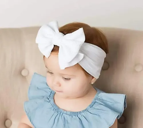Paquete De 8 Diademas Elásticas De Nailon Para Niñas