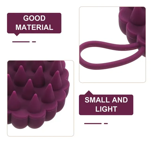 Cepillo Para Cuero Cabelludo Para Eliminar Caspa 2 Piezas Purple