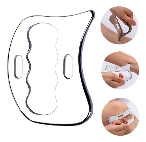 Espátula Para Raspar Fascias Gua Sha Muscle, Acero Inoxidabl D Type