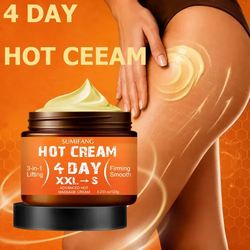Crema De Masaje Caliente, Reafirmante Y Suavizante, 120 G