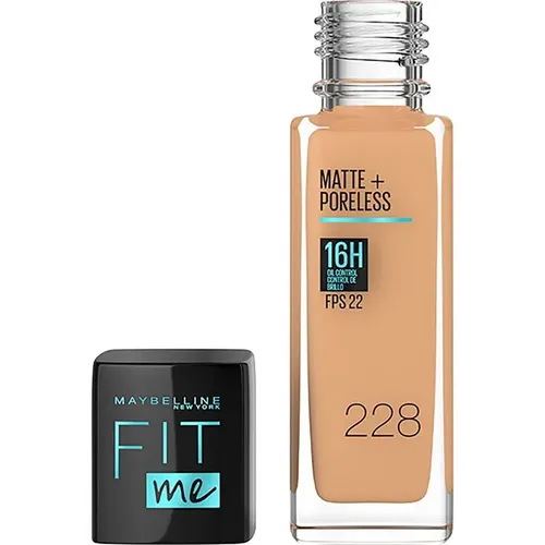 Base Líquida Maybelline Fit Me Poreless 228 Soft Tan