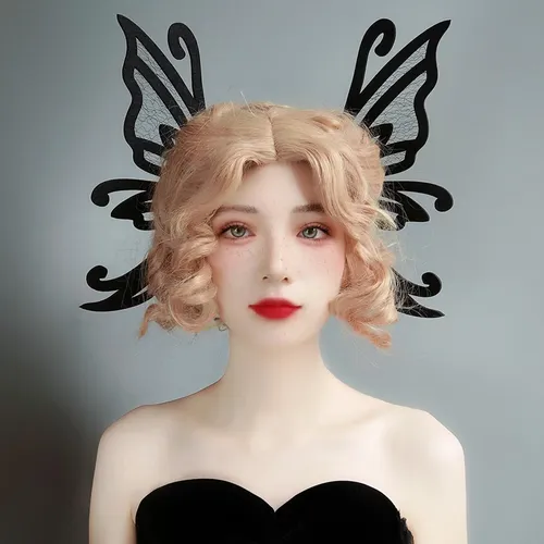 Pinza De Cabello Mariposa Negra