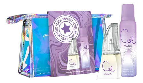 Set Perfume Ciel Magic Mujer Edp 50ml Desodorante Necessaire