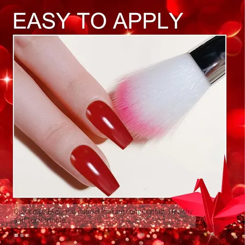 Kit De Polvo Dip Honey Joy 4 Colores Rojo Brillante
