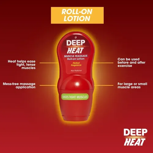 Loción Roll-on Para Masaje Muscular Deep Heat 50 Ml