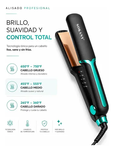 Planchita Pelo Profesional Sokany Alisadora 4 Nivel 750°