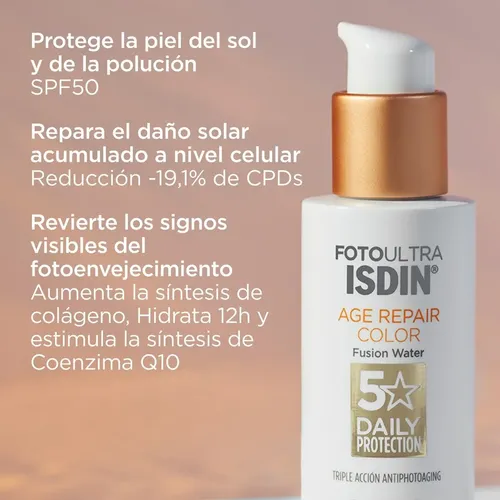 Fotoprotector Isdin Fotoultra Age Repair Color Spf 50- X50ml