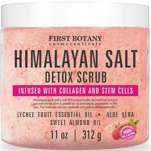 Exfoliante Corporal First Botany Sal Himalaya 312g Colageno