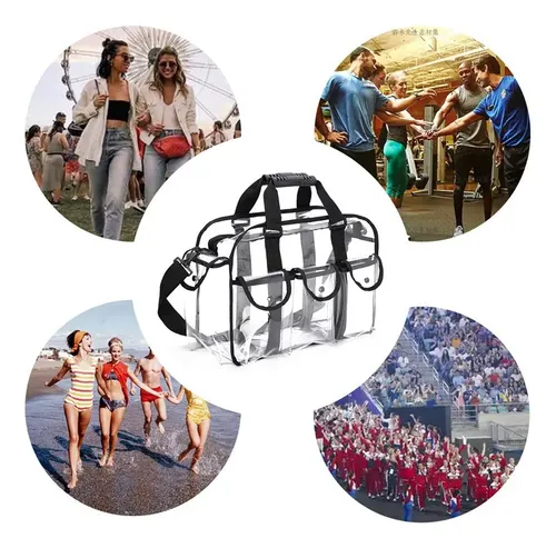 – Bolsa De Maquillaje De Viaje Transparente Con Correa De =
