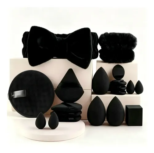 Esponjas De Maquillaje Set Completo, Aplicación Base 20pcs