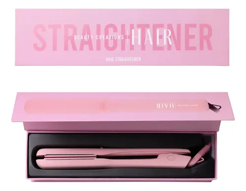 Plancha de Cabello Beauty Creations Straightener Rosa con Placas de Cerámica