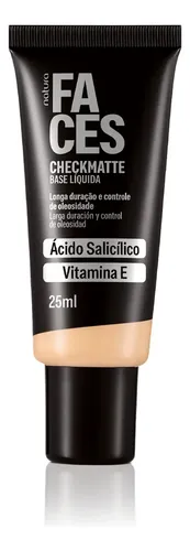 Faces Checkmatte Base Liquida Con Acido Salicilico Y Vit E 12f