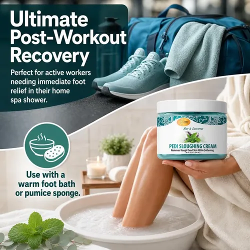 Spa Redi Crema Exfoliante Para Pies 16 Oz Con Piedra Pómez