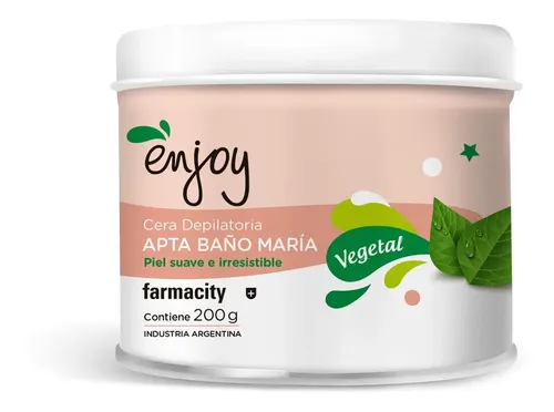Cera Depilatoria Enjoy Vegetal Piel Suave X 200 G
