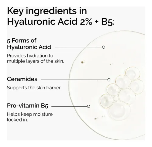 Sérum Ácido Hialurónico 2% + B5 The Ordinary Hidratante Facial Antiarrugas 30mL