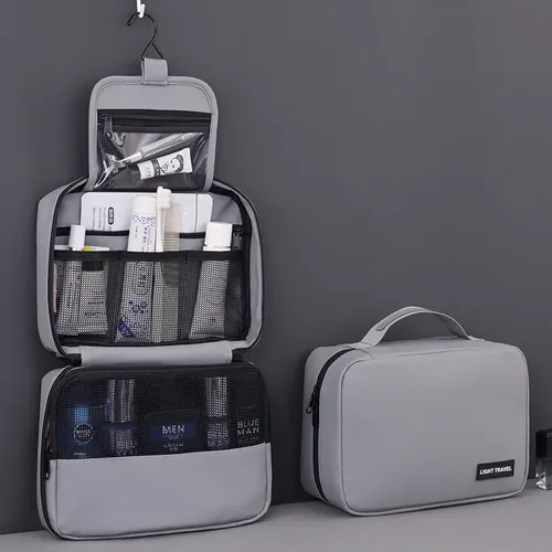 Bolsa Bolso Neceser Cosmetiquera Plegable Para Hombre Viaje