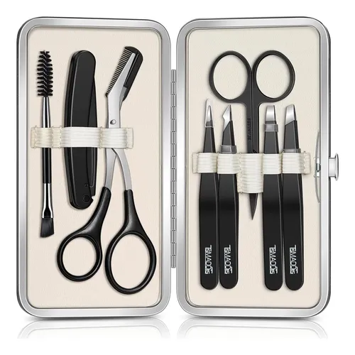 Set De Pinzas Para Cejas Tsmaddts 8 En 1 Para Mujeres Con Es
