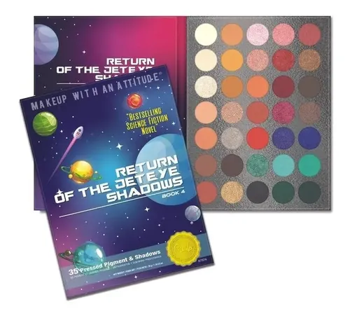 Paleta Sombras Rude Cosmetics Return of the Jet Book 4 35 Mate Satinado