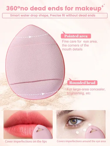 Yan Set 42 Brochas Y Esponjas Maquillaje Con Cosmetiquera