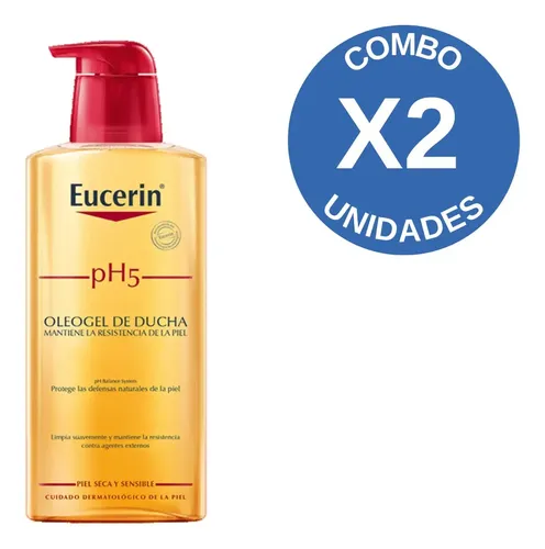 Combo X2 Eucerin Ph5 Piel Sensible Aceite De Ducha 400 Ml Neutra