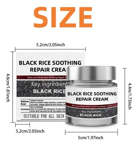 Crema Reparadora De Arroz Negro Con Ácido Salicílico Yzz