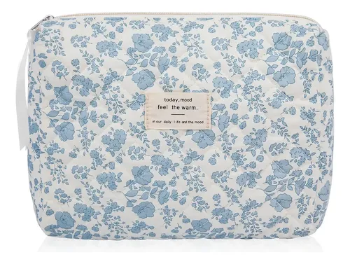 Bolsa De Maquillaje Floral, Bolsa Grande For Cosméticos For