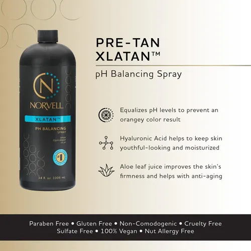 Spray Bronceador Para Equilibrar El Ph Norvell Xlatan, 1 Lit