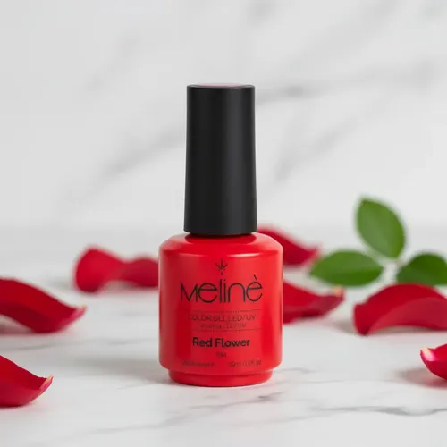 Esmalte Profesional Red Flower Meliné Gel Uñas Led Uv