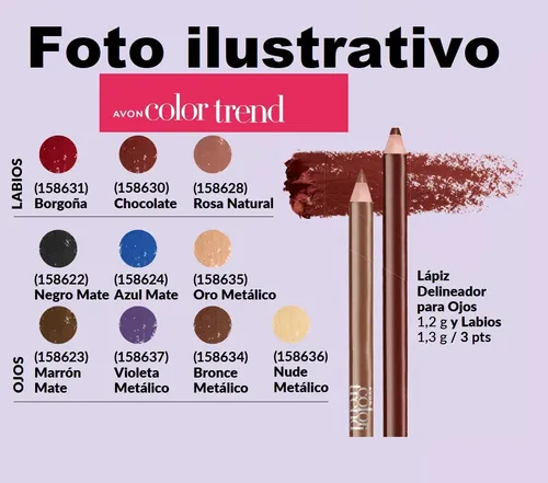 Lapiz Delineador Para Ojos Color Trend 1,2g Avon