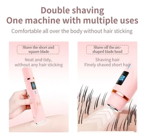 Depiladora Mujer Doble Cabezal Wet Dry Corporal