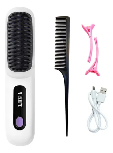 Plancha De Pelo Portátil Inalámbrica Usb Quick Heat 30s .