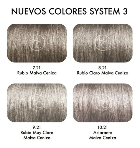 Tintura Cabello System3 Color Profesional Colágeno 60g X 3 Tono 711 – RUBIO CENIZA IRISADO X 3