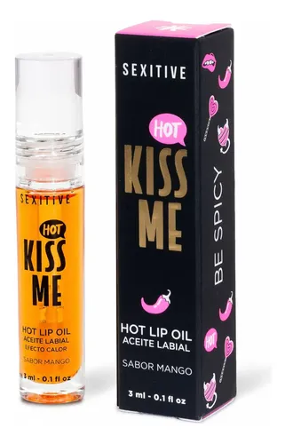 Kiss Me Sexitive Lipstick Hot Lip Oil Sabor Mango