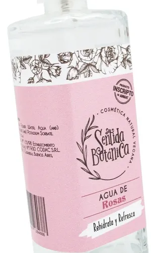 Agua De Rosas Natural Pura Anmat Vegan Sentidabotánica 120ml