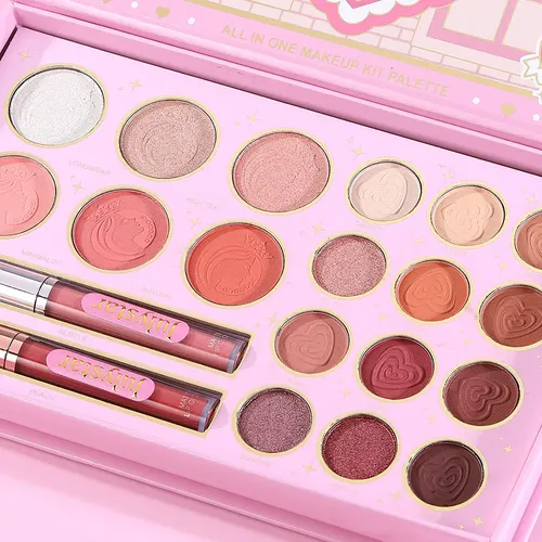 Paleta De Maquillaje Todo En Uno Con Sombra De Ojos, Rubor Y