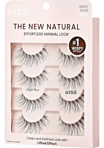Pestañas Postizas Kiss The New Natural High Bun 12mm X4