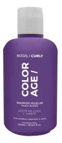 Shampoo + Máscara Rulos Aceite Coco Y Karité Color Age