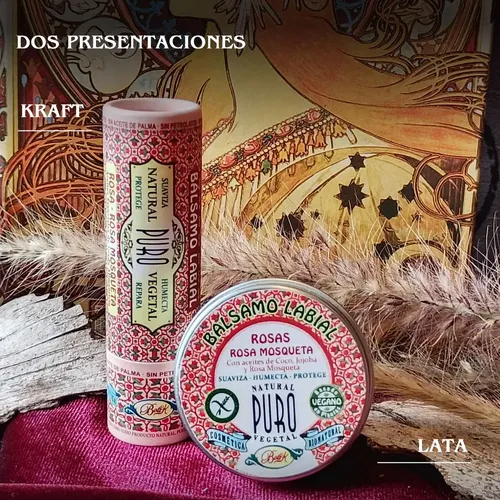 Bálsamo Labial Rosa Mosqueta Aroma Floral En Lata Boti-k