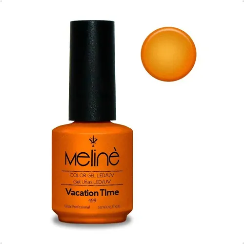 Esmalte Meline Nuevos Colores Gel Uv/led Semip. X 15 Ml Color 499 Vacation Time