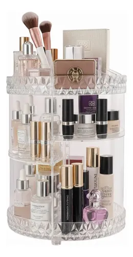 Organizador maquillaje porta cosmetico giratorio acrilico color transparente Raitot